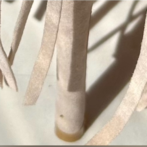 Cream Fringed Heels - Picture 6 of 6